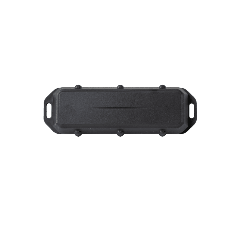 Barra Edge LTE-M/NB-IoT tracker, top-down view of rugged housing