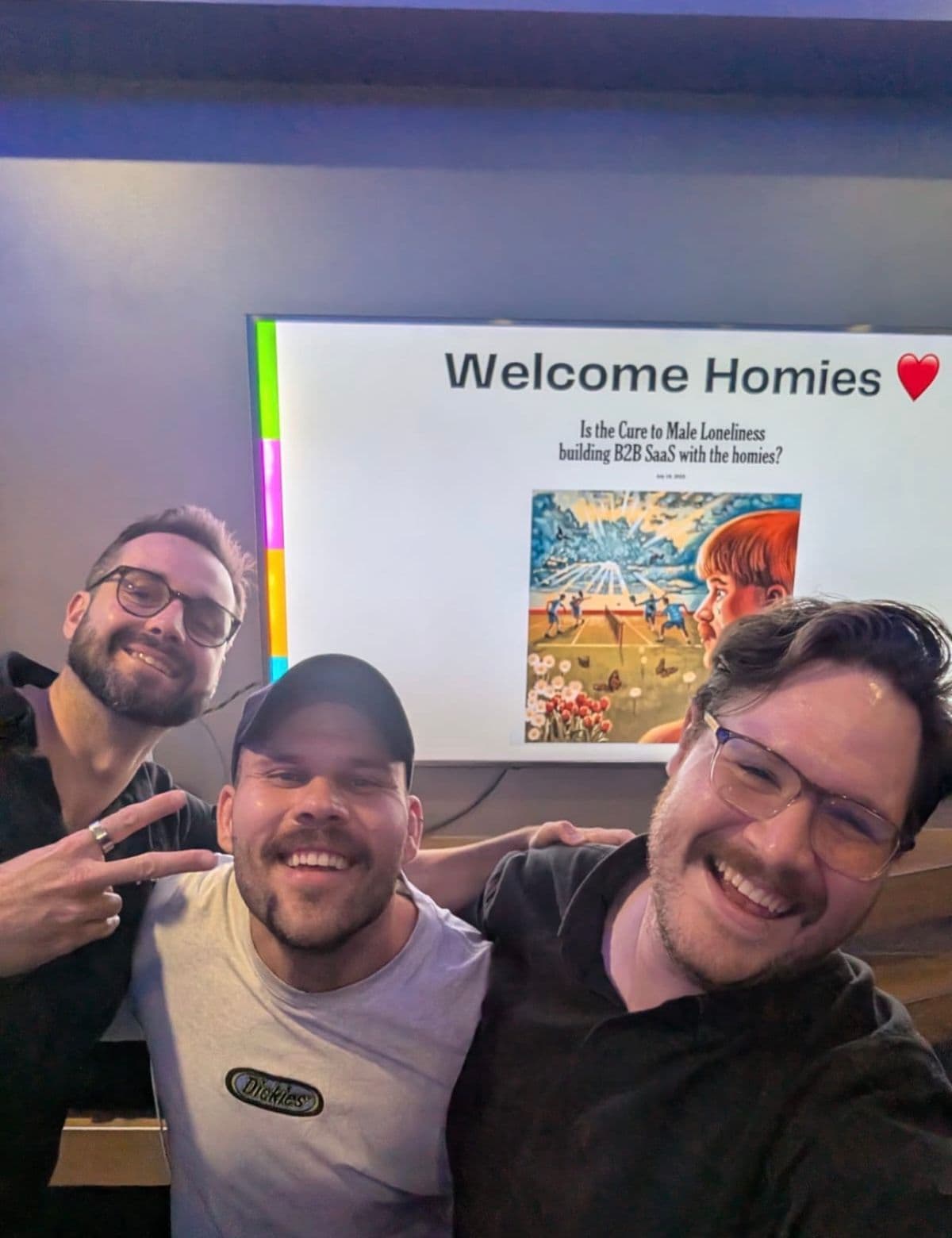MapTrack founders at a team offsite