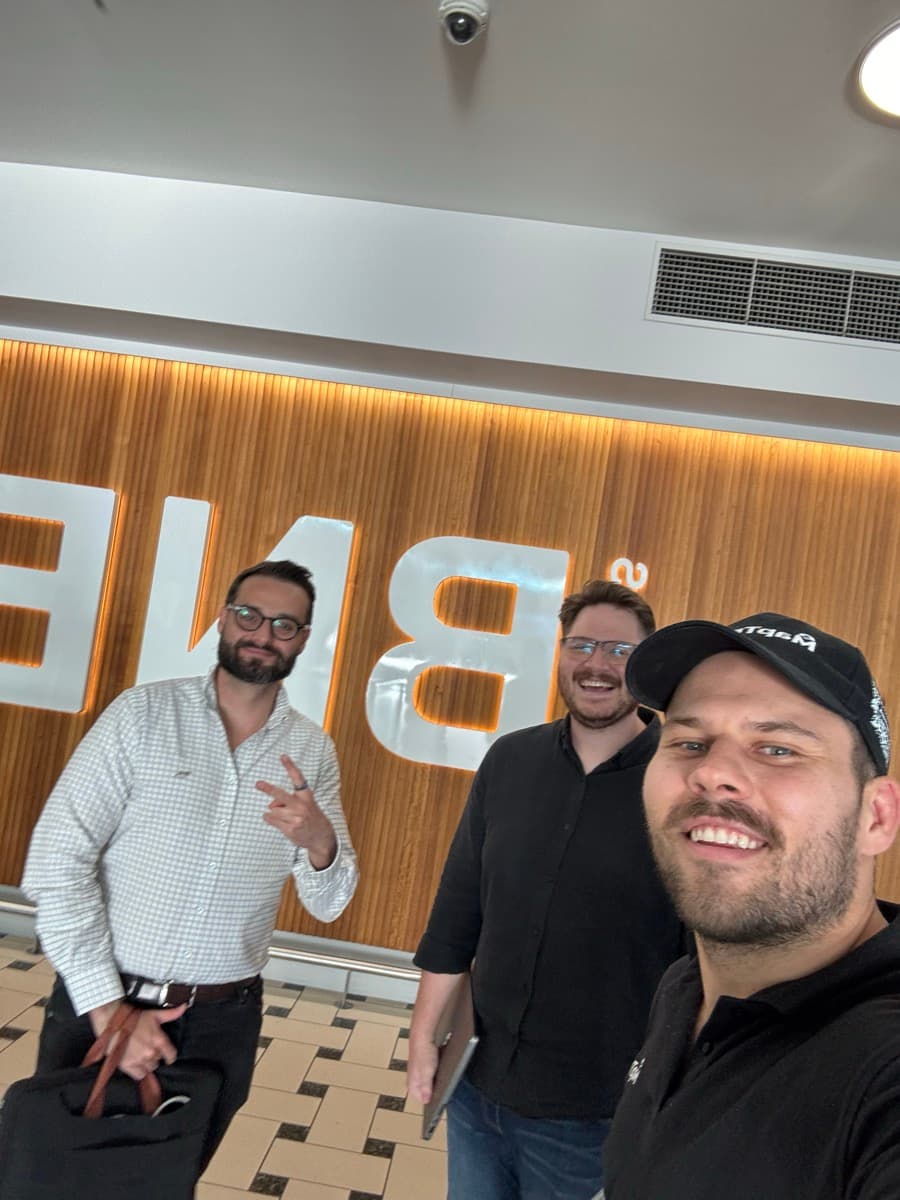 The three MapTrack co-founders: Jarrod Milford, Lachlan McRitchie and Alex Sommerfeld