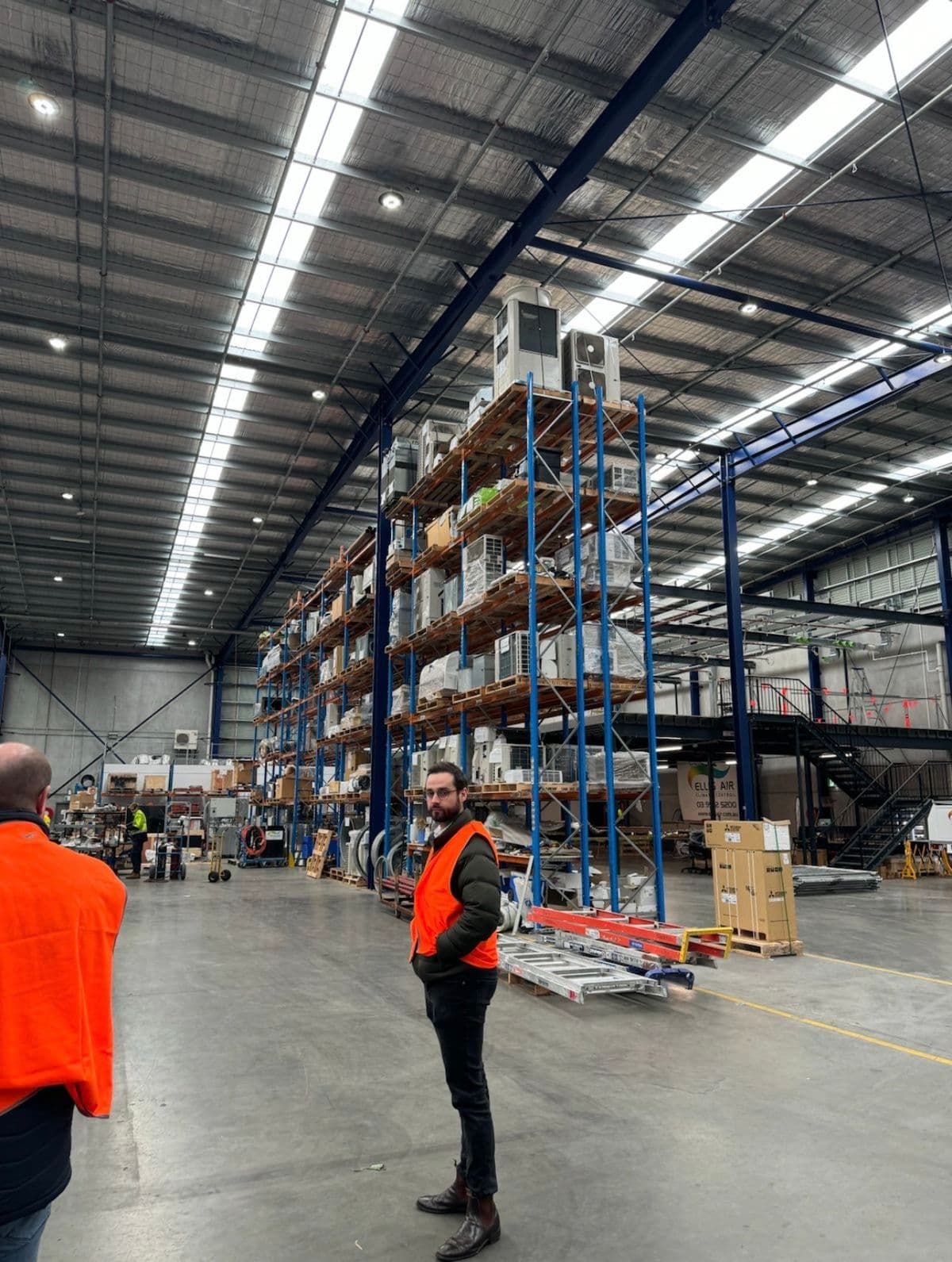 MapTrack team visiting a large distribution warehouse