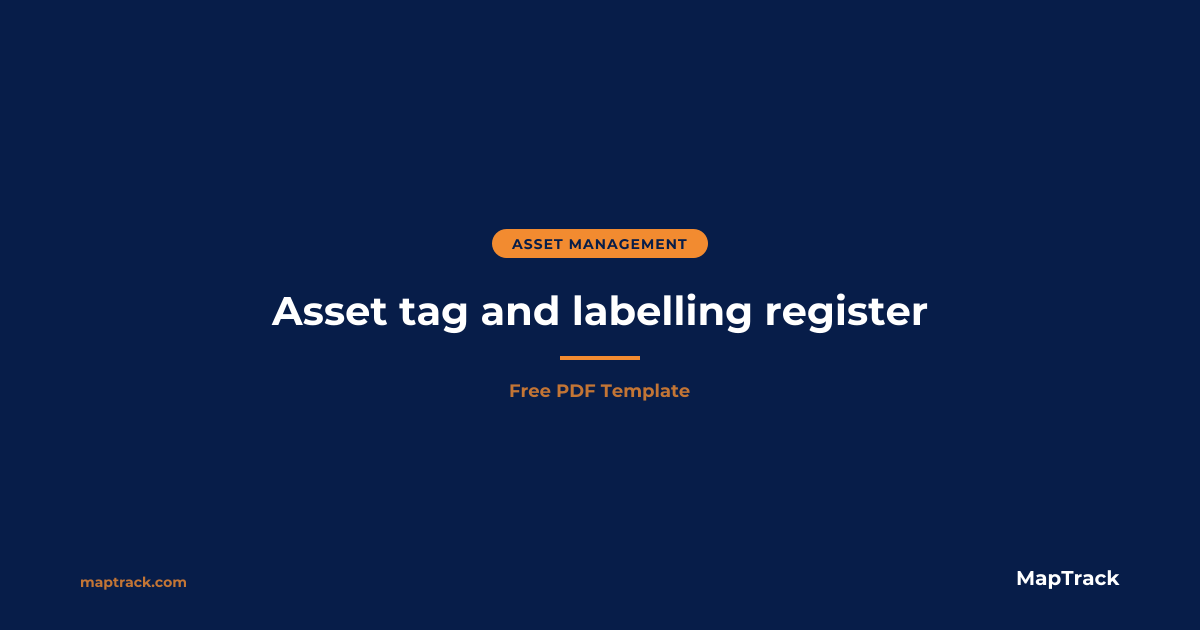 Asset Tag Template (Free PDF) | MapTrack