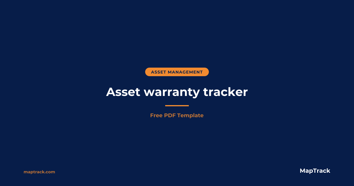 Free Asset Warranty Tracker Template | PDF