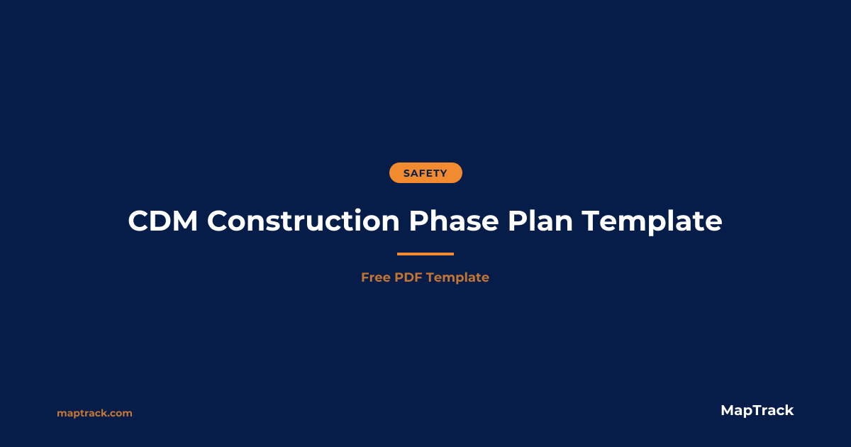 Free CDM Construction Phase Plan Template | PDF | MapTrack