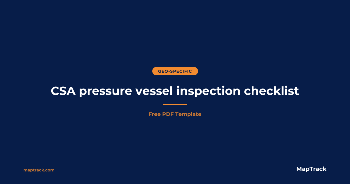 Free CSA B51 Pressure Vessel Inspection (PDF)