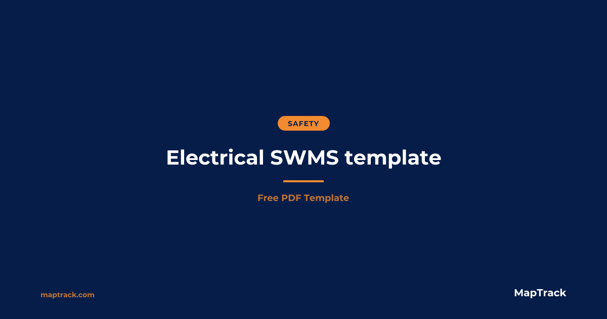 Electrical SWMS Template | Free PDF | MapTrack