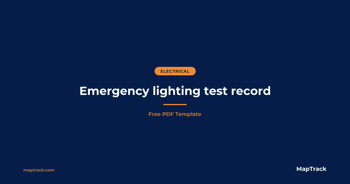 Free Emergency Lighting Test Record | PDF