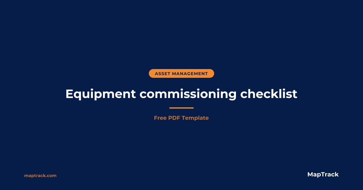 Free Equipment Commissioning Checklist | PDF