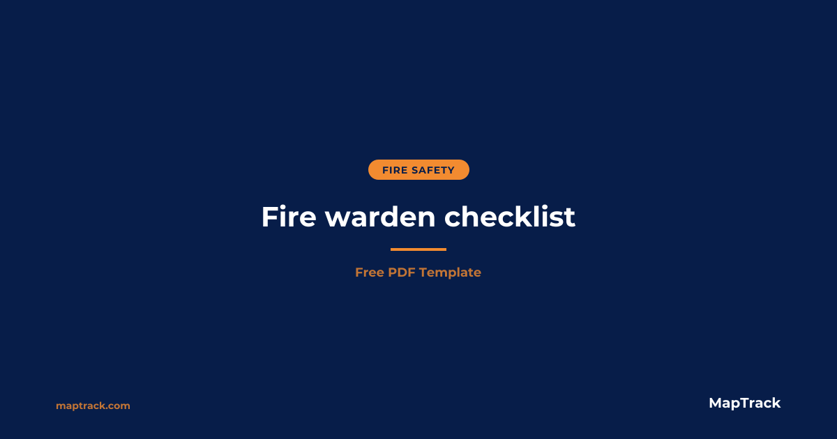 Free Fire Warden Checklist | PDF Template