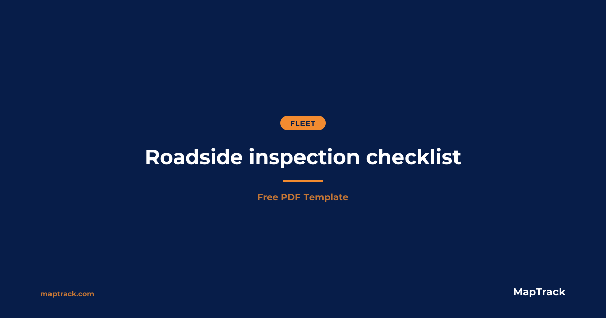 Free Roadside Inspection Checklist | PDF