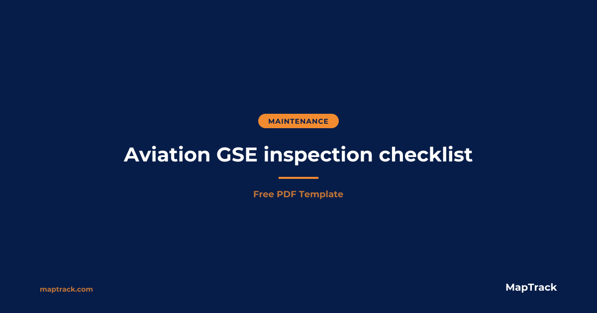 Free Aviation GSE Inspection Checklist (PDF)