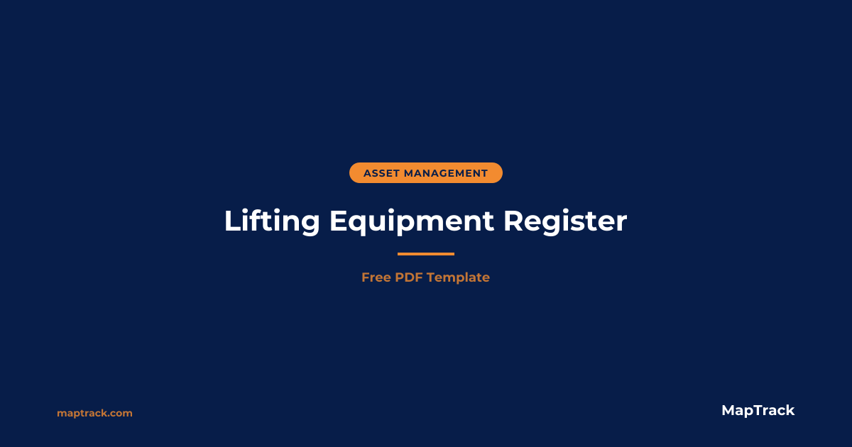 Lifting Equipment Register | Free PDF | MapTrack
