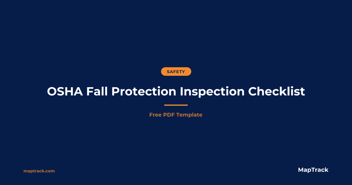 Free OSHA Fall Protection Inspection Checklist 2026
