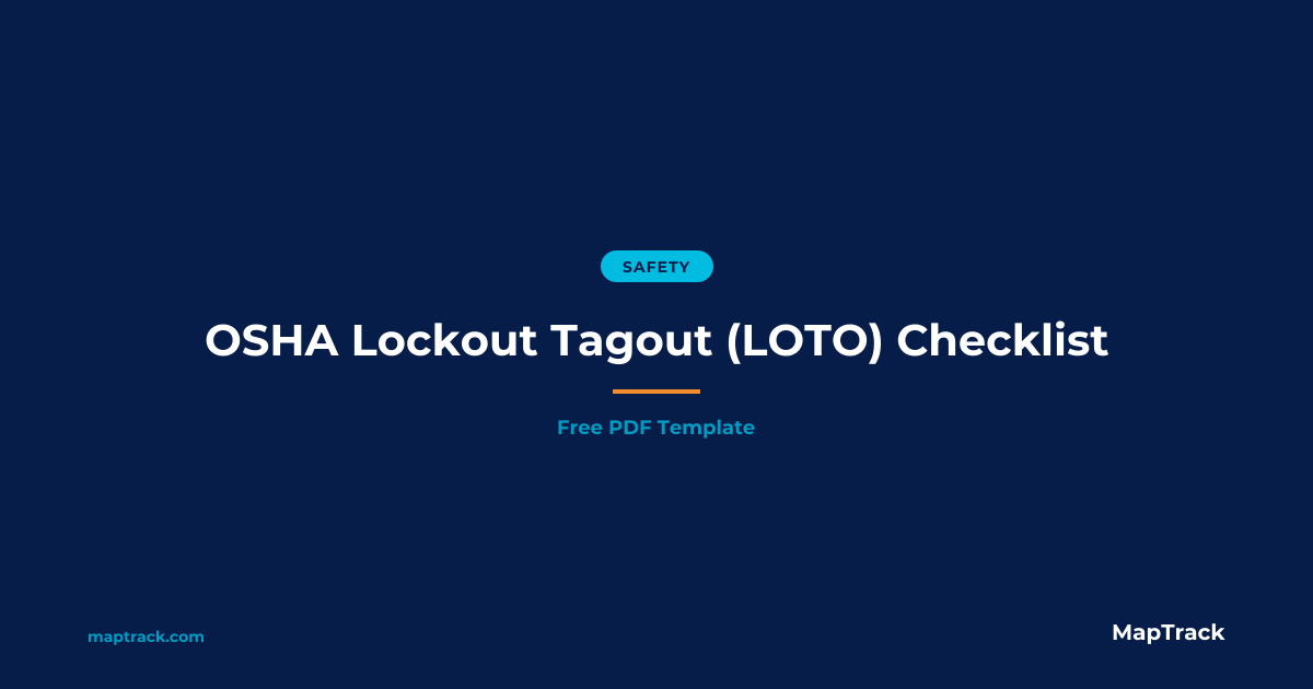 Free OSHA Lockout Tagout Checklist (PDF)