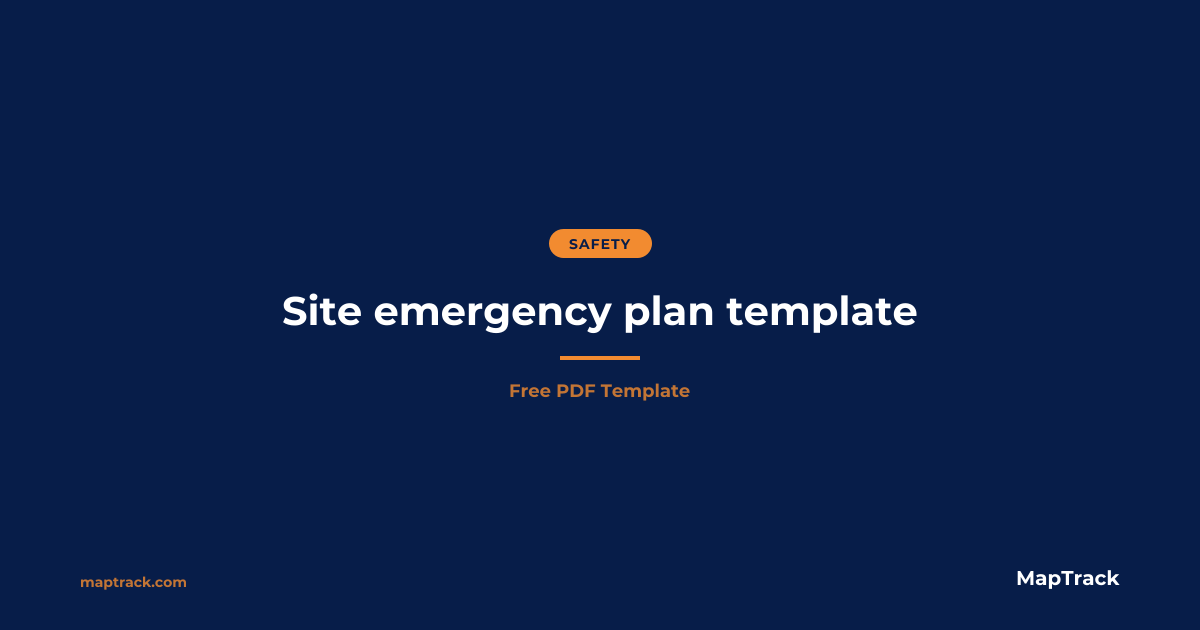 Free Site Emergency Plan Template | PDF