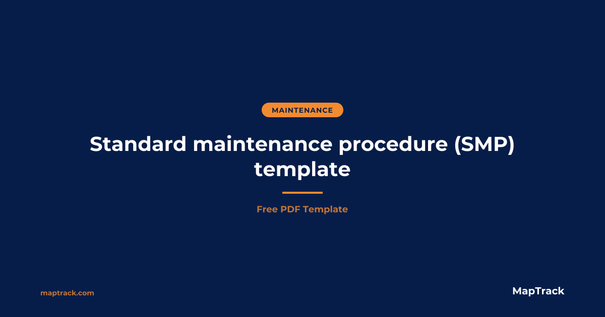 Standard Maintenance Procedure | Free PDF | MapTrack